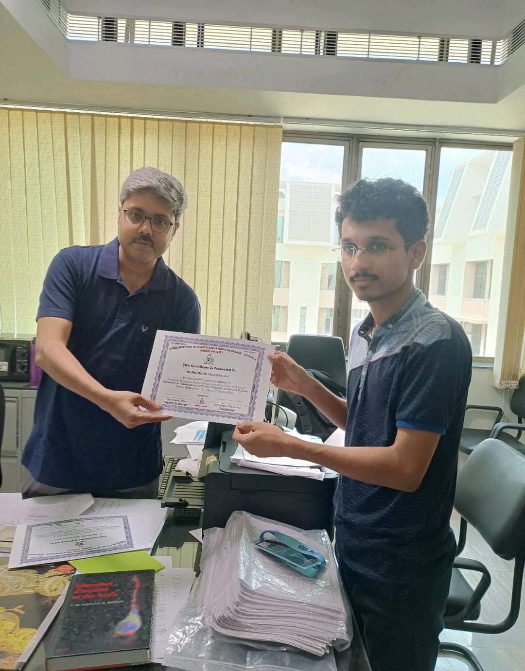 Manoj with his parents