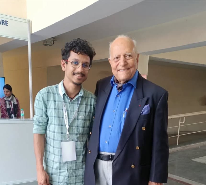 Manoj with his parents
